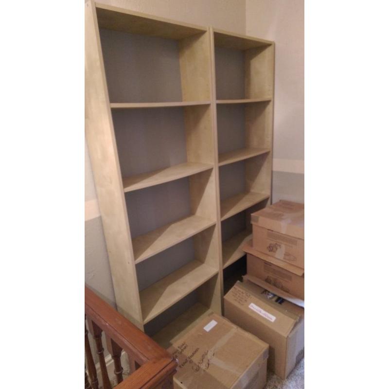 2 ikea book cases GONE PENDING COLLECTION