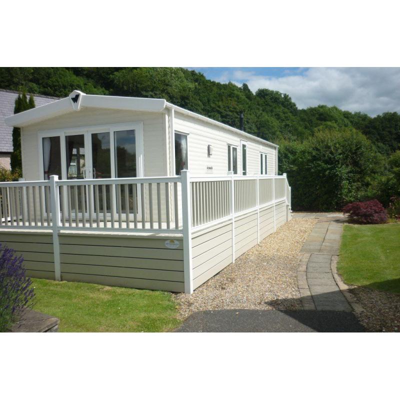 Static caravan for sale on 5* holiday park down the Conwy Valley, North Wales