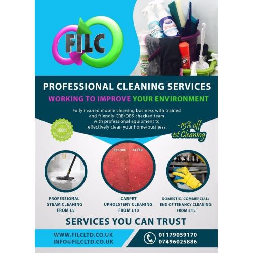 HOME/END OF TEN/COMMERCIAL CLEANING,OVEN,CARPET/UPHOLSTERY