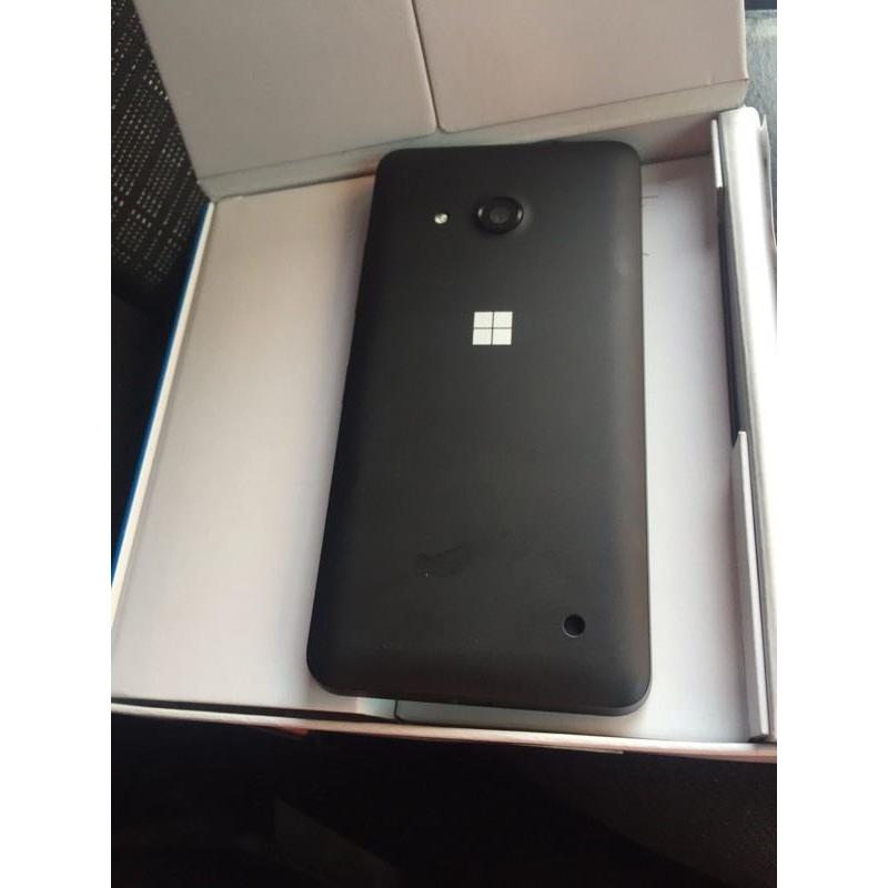 Microsoft lumia 550 black brand new tesco o2 giffgaff