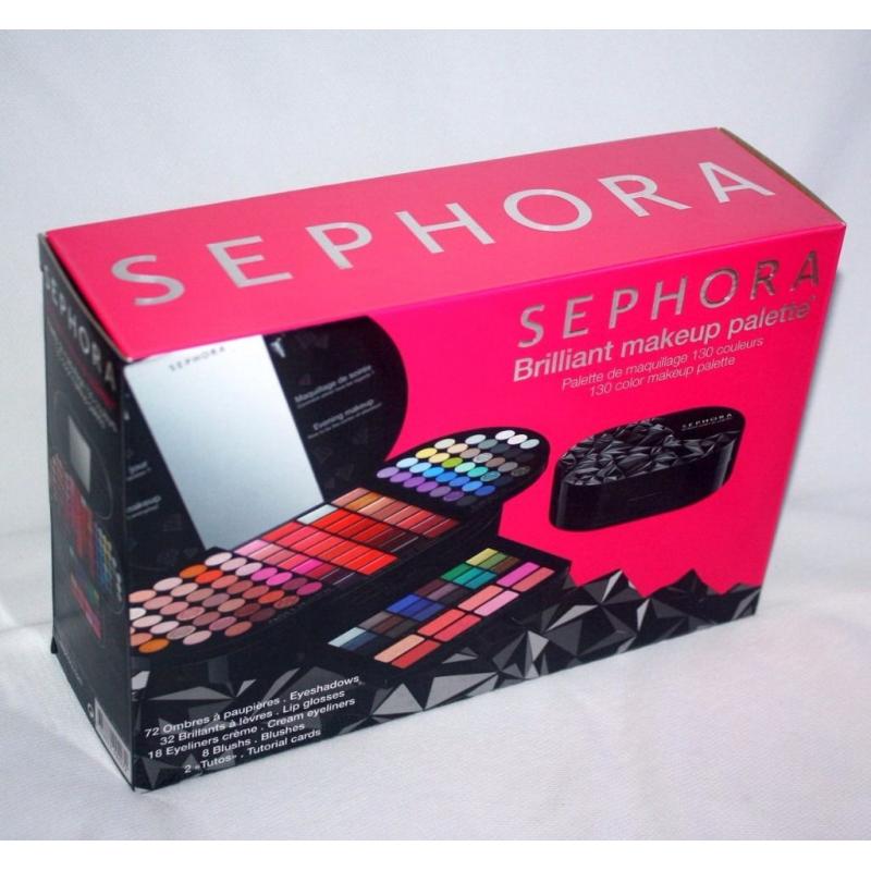 SEPHORA Brilliant Makeup Palette ?130 Colors for Eyes, Lips, Cheeks BNIB Limited Edition