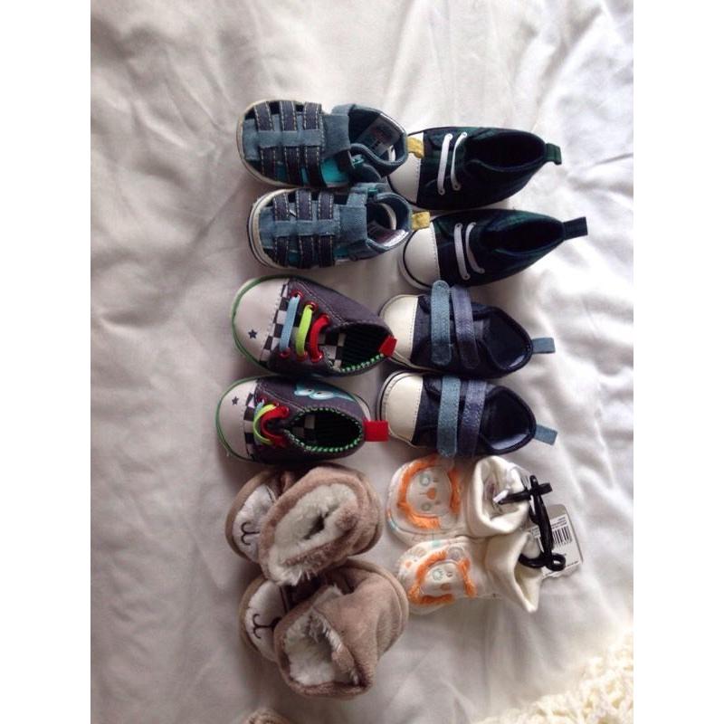 Baby boys shoes 0-3 months