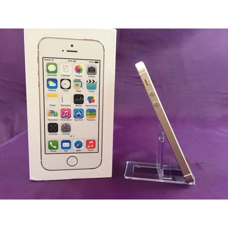 GOLD Apple iPhone 5s - 16Gb -On O2-Tesco-giffgaff