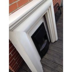 Fire surround and backing plate