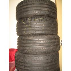Michelin 'Pilot Sport 3' set of 4 tyres 225 / 40 x 18 , hardly used.