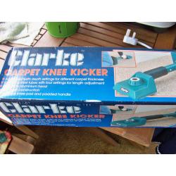 CLARKE CARPET KNEE KICKER,USED A COUPLE OF TIMES ONLY,BOXED