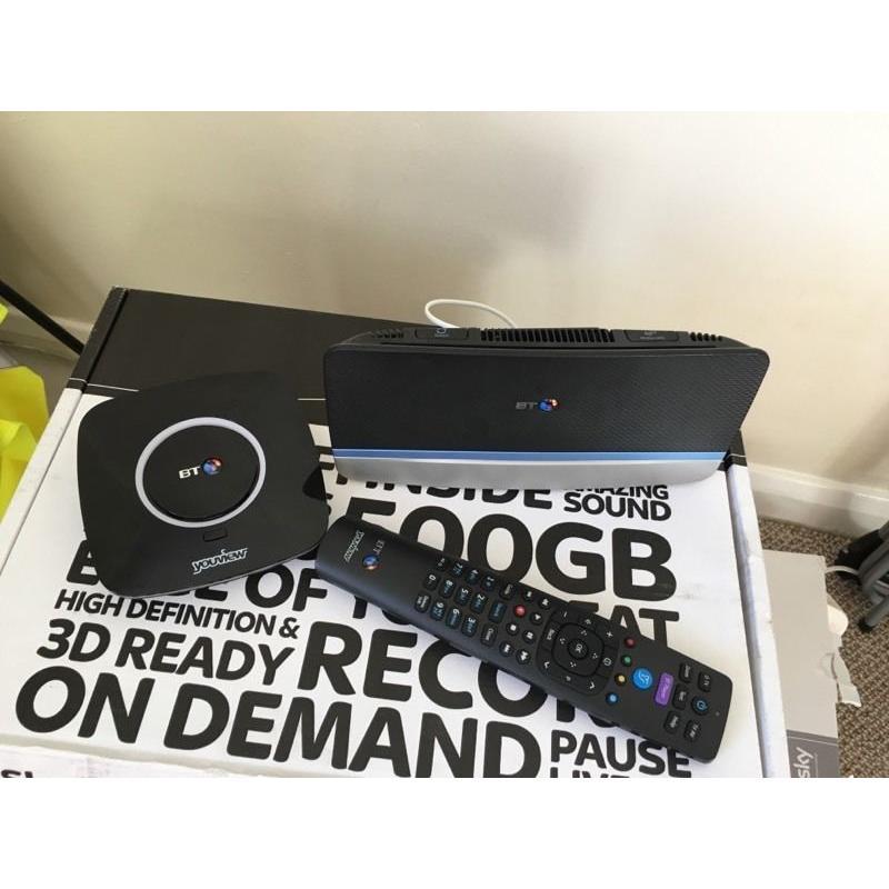 BT router and youview box