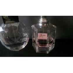 3 perfumes Armani violet diamonds and original and Gucci flora 30ml perfume