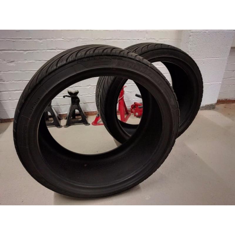 2x Nankang ULTRA SPORT NS-2 255/35 ZR19 96Y with rim protection - part worn