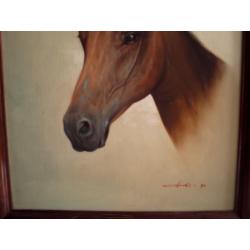 painting of a horse on a canvas