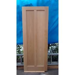 Oak veneer interior door, 2 panel