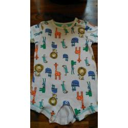 Baby boys all in one summer suits x 4 (including baby Ted baker) Age 6-9mths