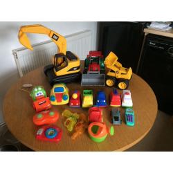Job lot of boys cars and diggers