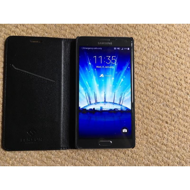Samsung Galaxy Note 4 O2 with Wireless desktop charger