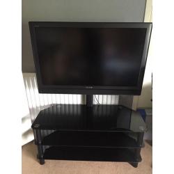 40inch Sony HD LCD TV and glass stand