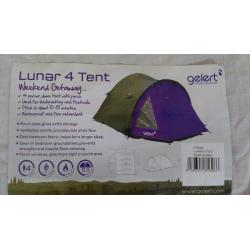 Gelert Lunar 4 Person Tent - Used once.