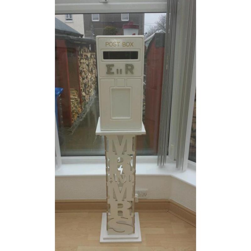 Wedding Post Box with Pedestal ( hire only )