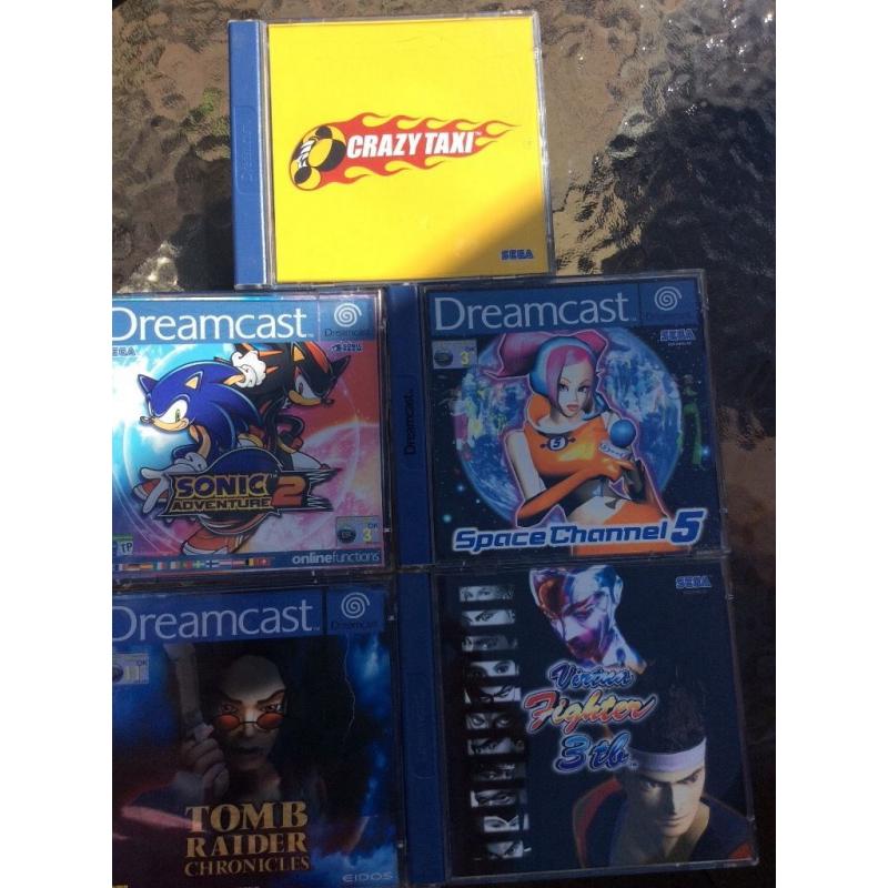 Dreamcast x5 games