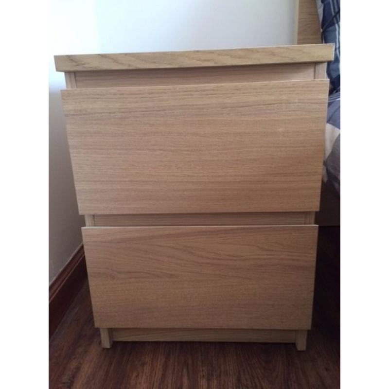 Ikea "MALM" Bedside Cabinet