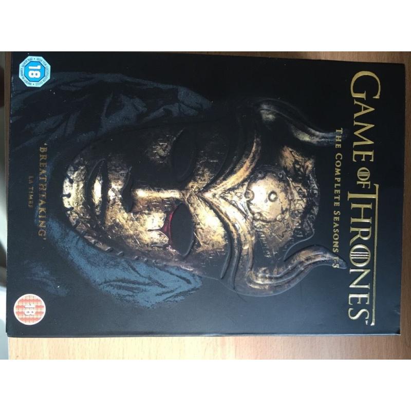 Game Of Thrones DVD Boxset Series 1-5