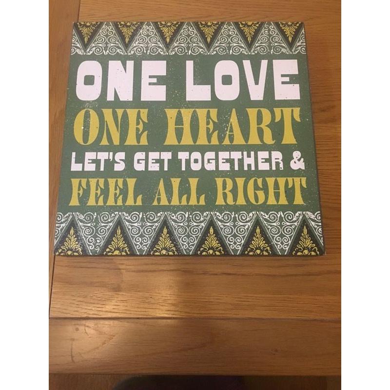 Wooden Bob Marley quote