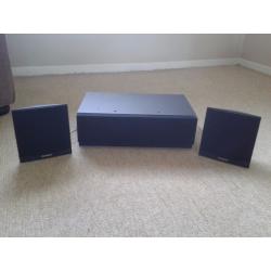 Panasonic EAS8E410-A Subwoofer and 2 Satellite Speakers - 2.1 Channel - 15W