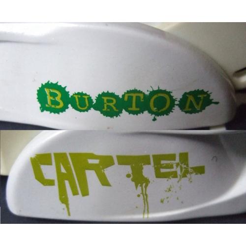 Burton Cartel snowboard bindings, cap-strap. size medium