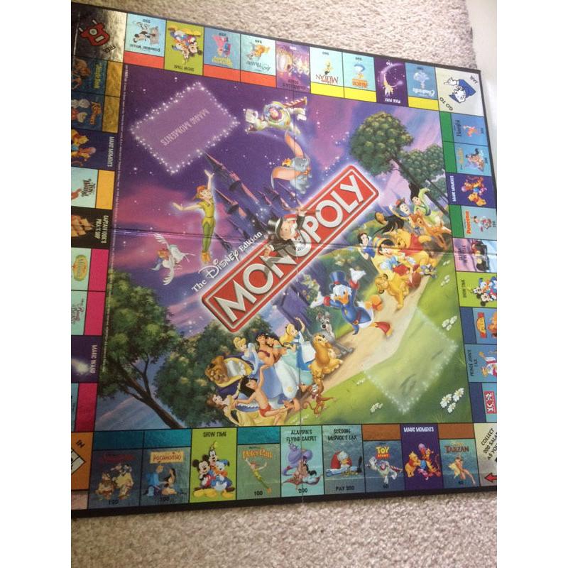 Disney monopoly board game toy