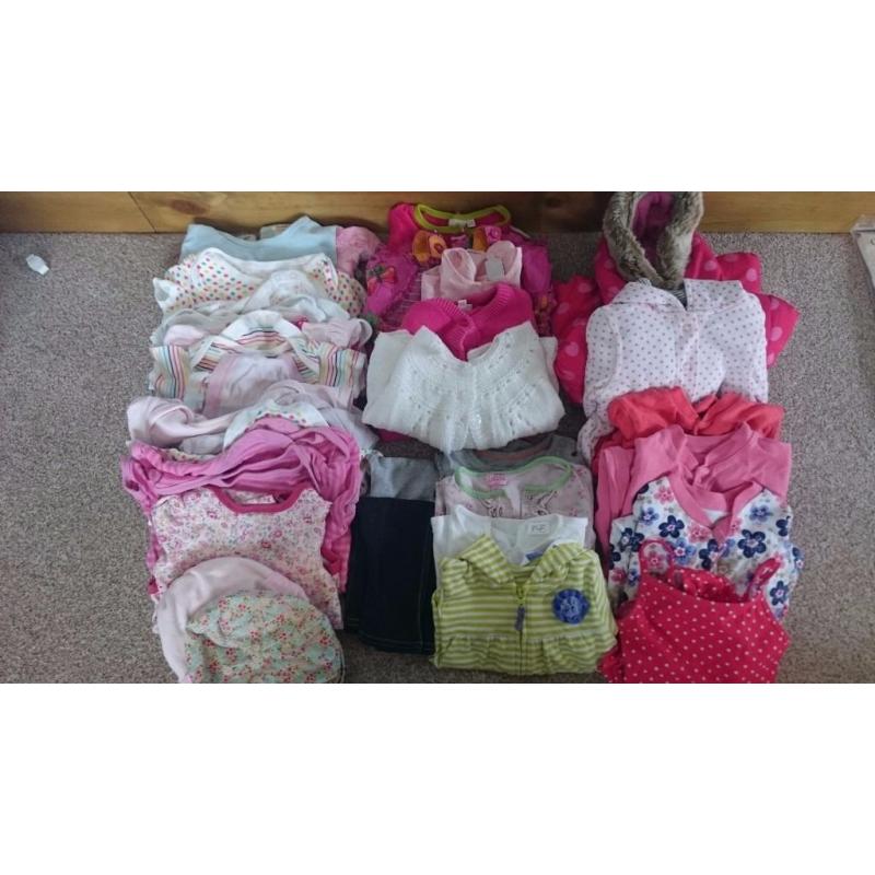 Baby girls clothes bundle 6-9 months