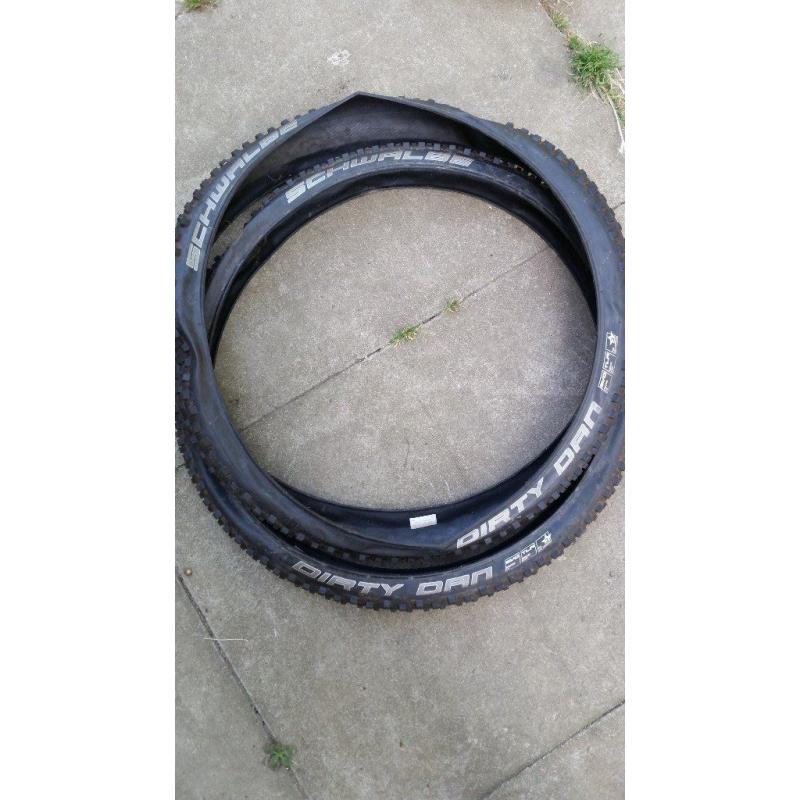 For sale Dirty Dan mountain bike tyres