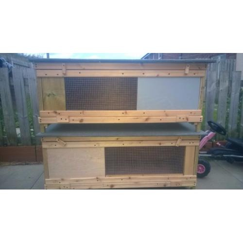 4 ft rabbit guinea pig hutches brand new joiner built delivery available