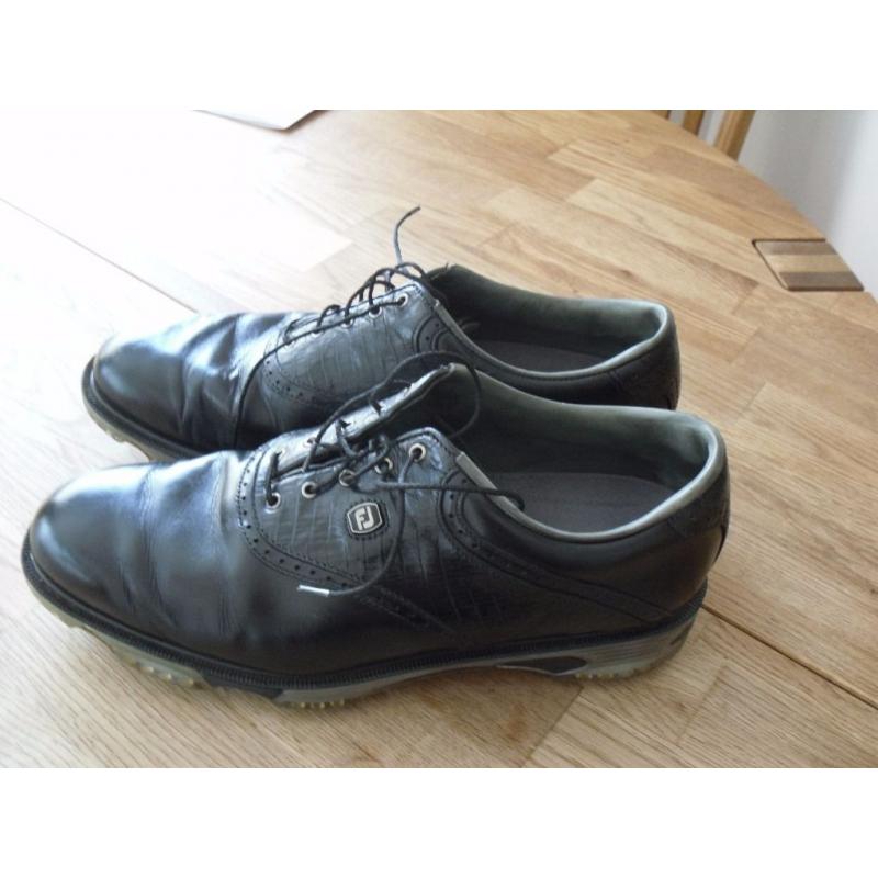 Pair "Footjoy"Dryjoy Tour Golf Shoes(Black) 11/46