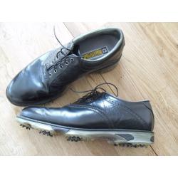 Pair "Footjoy"Dryjoy Tour Golf Shoes(Black) 11/46
