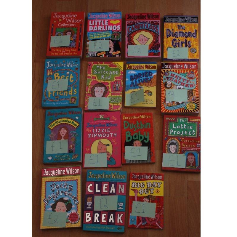 Jacqueline Wilson various paperback books - see prices on books