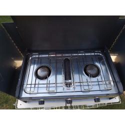 camping stove with stand