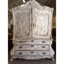 Stunning, French armoire, 19th century linen press