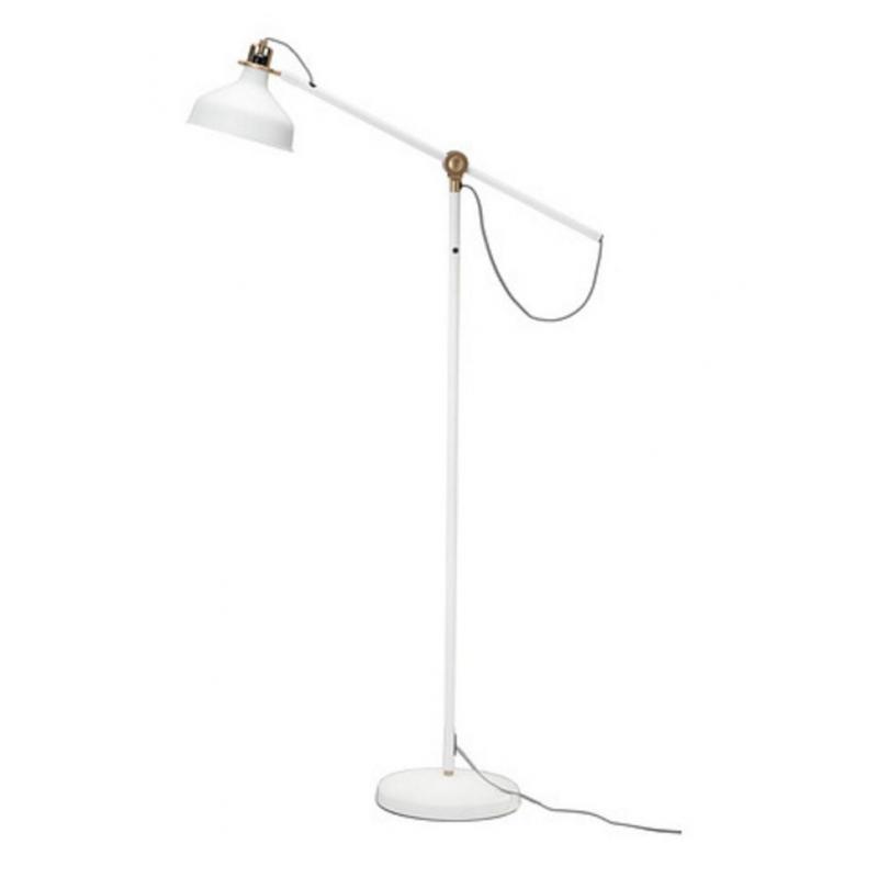 White IKEA standing lamp - RANARP