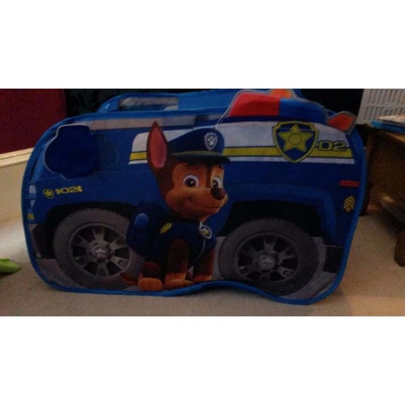 paw patrol chase tent 10.00