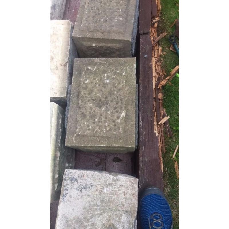quoins corner stones (believed to be lime stone)