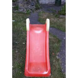 baby slide-red, yellow and blue
