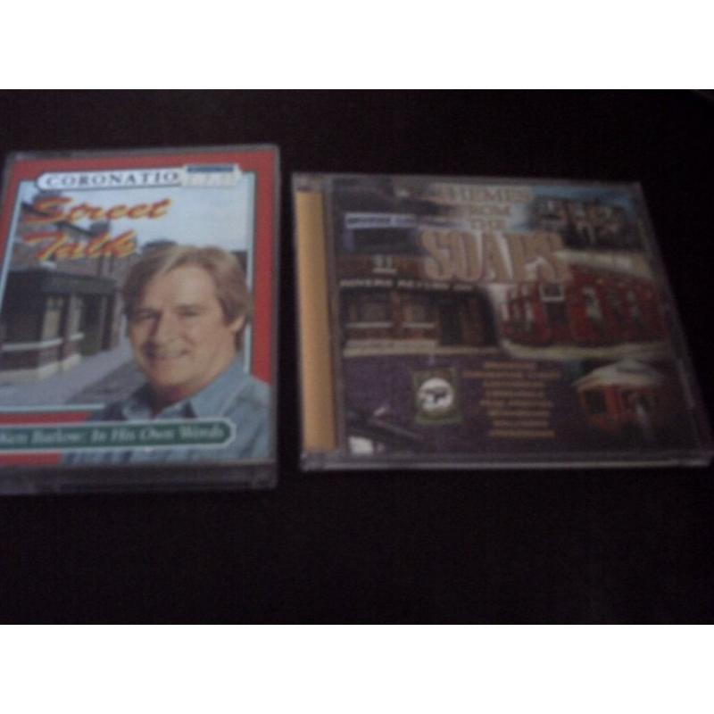 Themes from the Soaps cd and Coronation Street talk by ken barlow..double cassette..