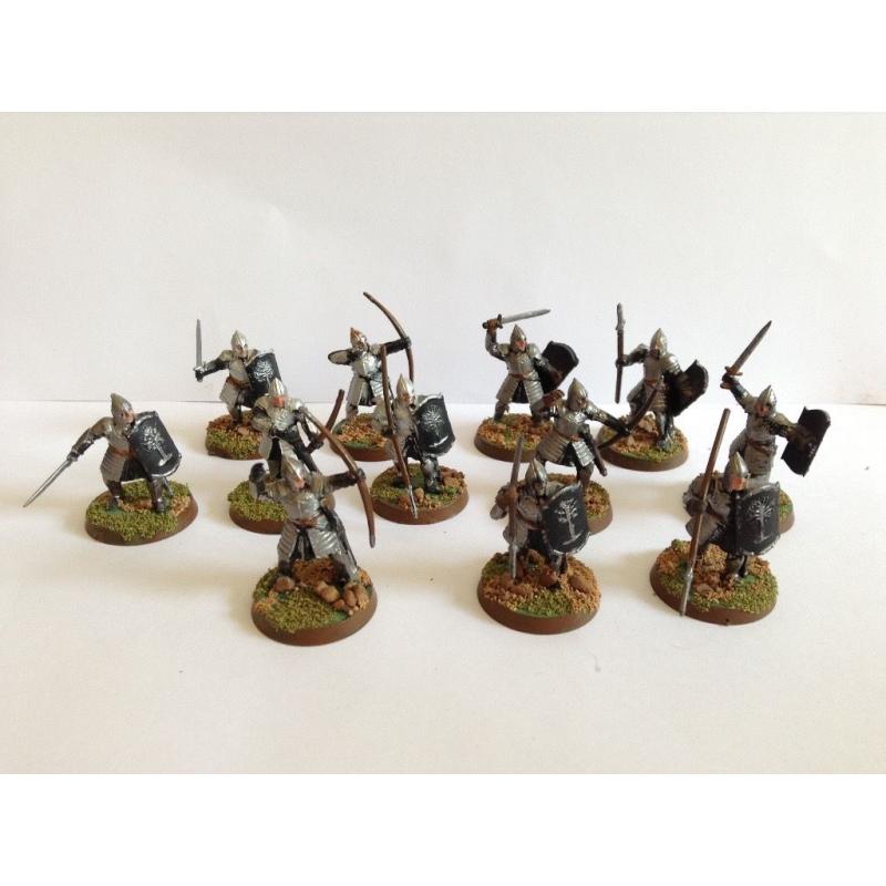 Lord of the Rings Warhammer - 12 Warriors of Minas Tirith (4 Sets Available) *Collection Only*