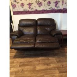 real leather sofa