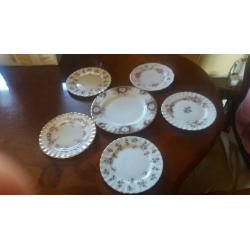 Six Royal Albert China Plates