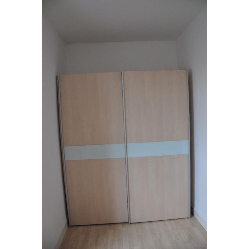 Flat clearance - 1 double bed, 2 wardrobes, 2 bedside tables, 2 chairs for sale