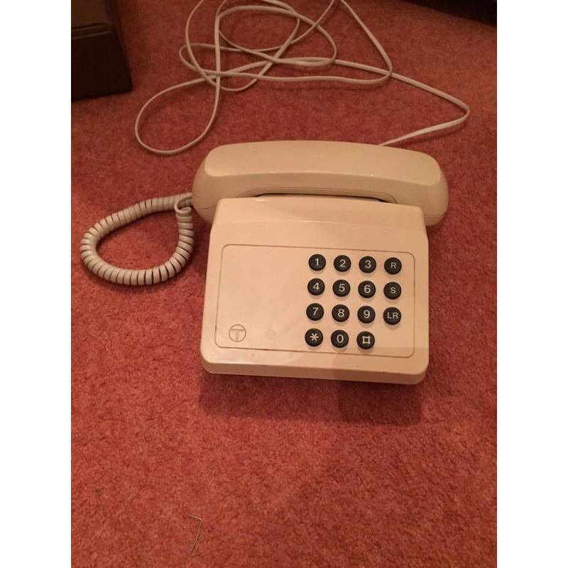 Two retro home telephones