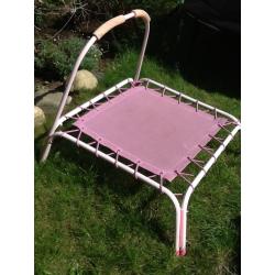 Pink trampoline from ELC
