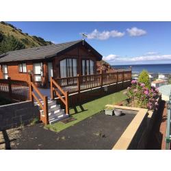 Lodge for sale at Pease Bay with stunning sea views. Scottish Borders near Berwick & Edinburgh.