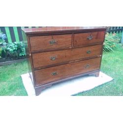 ANTIQUE pine chest of drawers