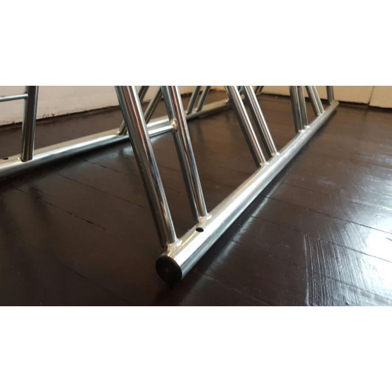 5 Section Double Level Cycle Rack